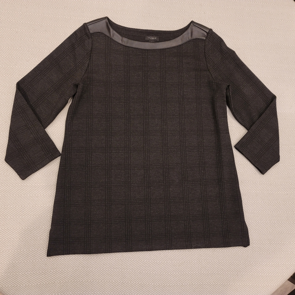 Ann Taylor Plaid Tunic NWOT